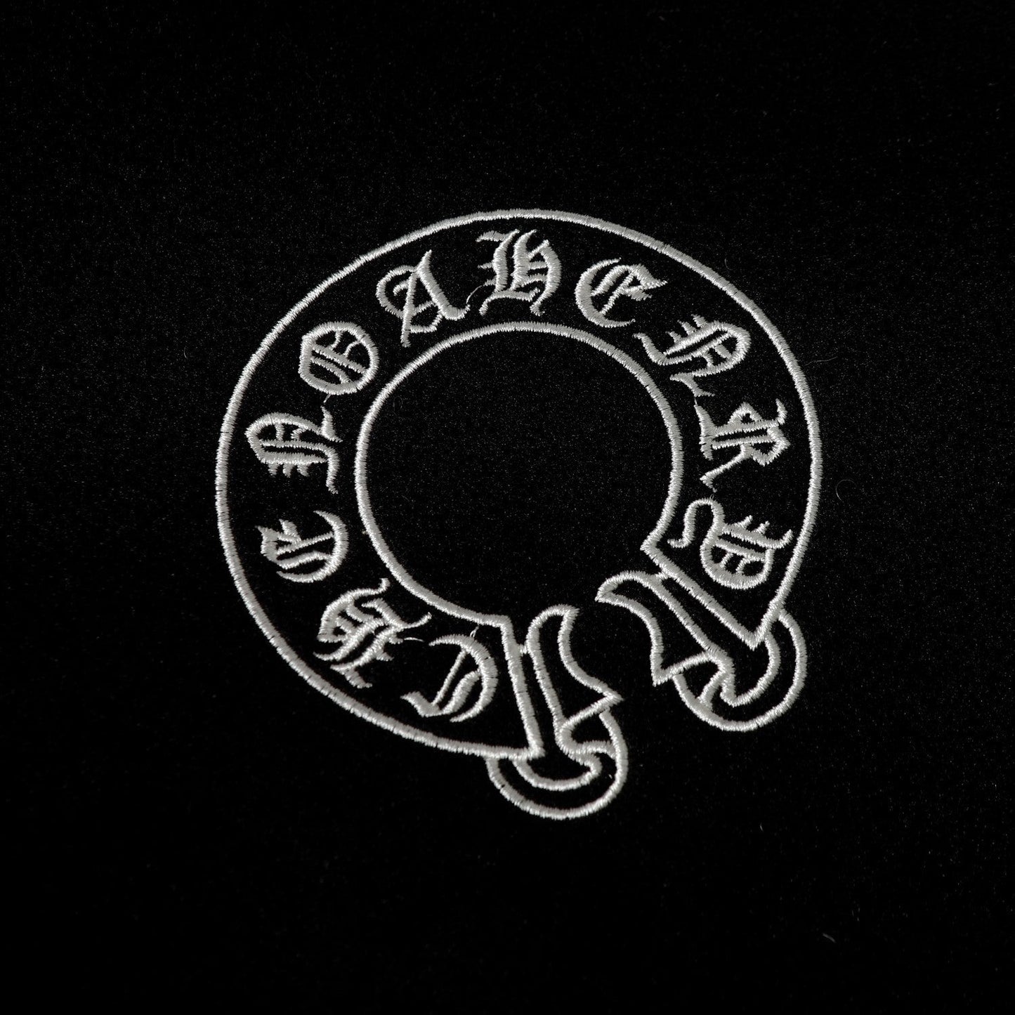 Chrome Hearts レイヤードクロス バーシティジャケット - ブラック ホワイト ストリートスタイル アウターウェア 2208 