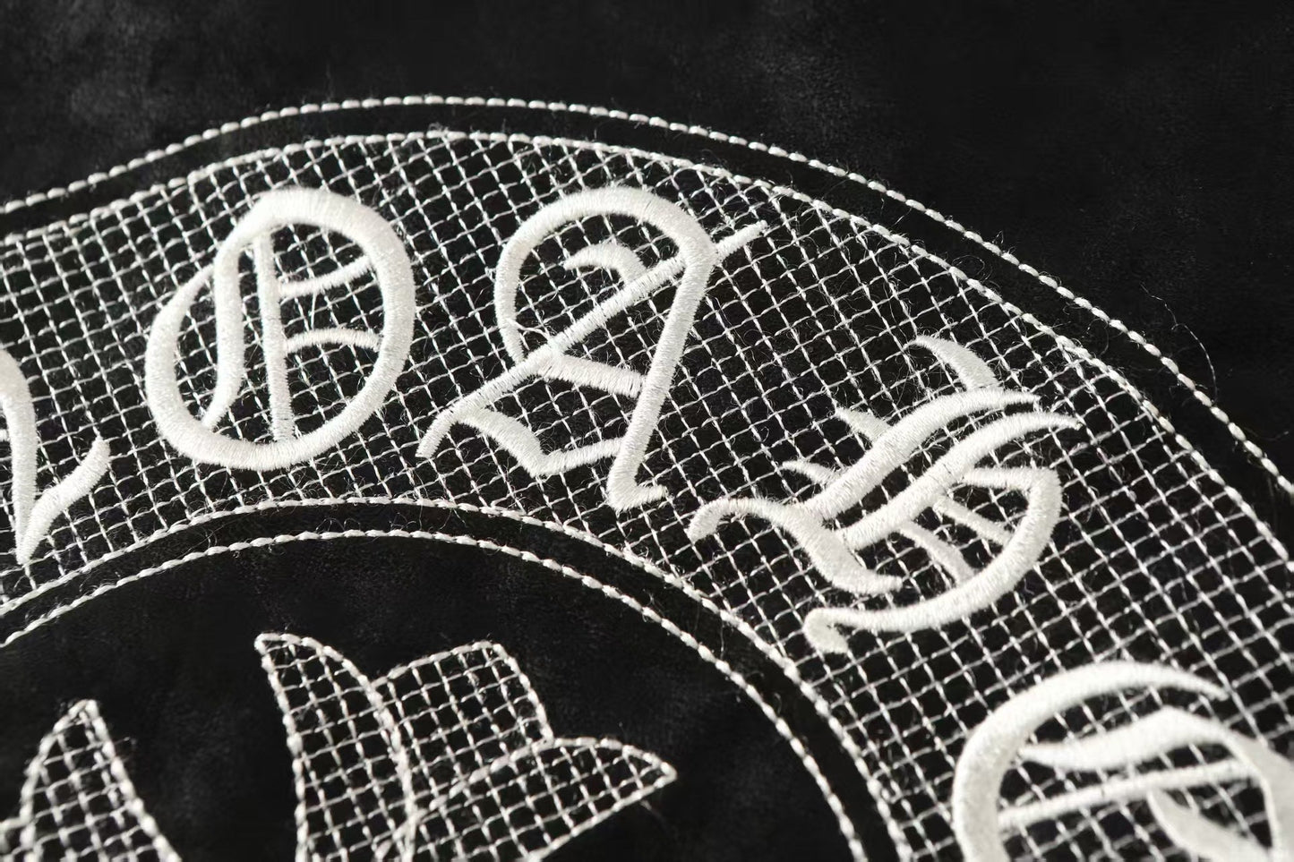 Chrome Hearts ホースシュークロスジャケット - ブラックストリート刺繍コート 8800 