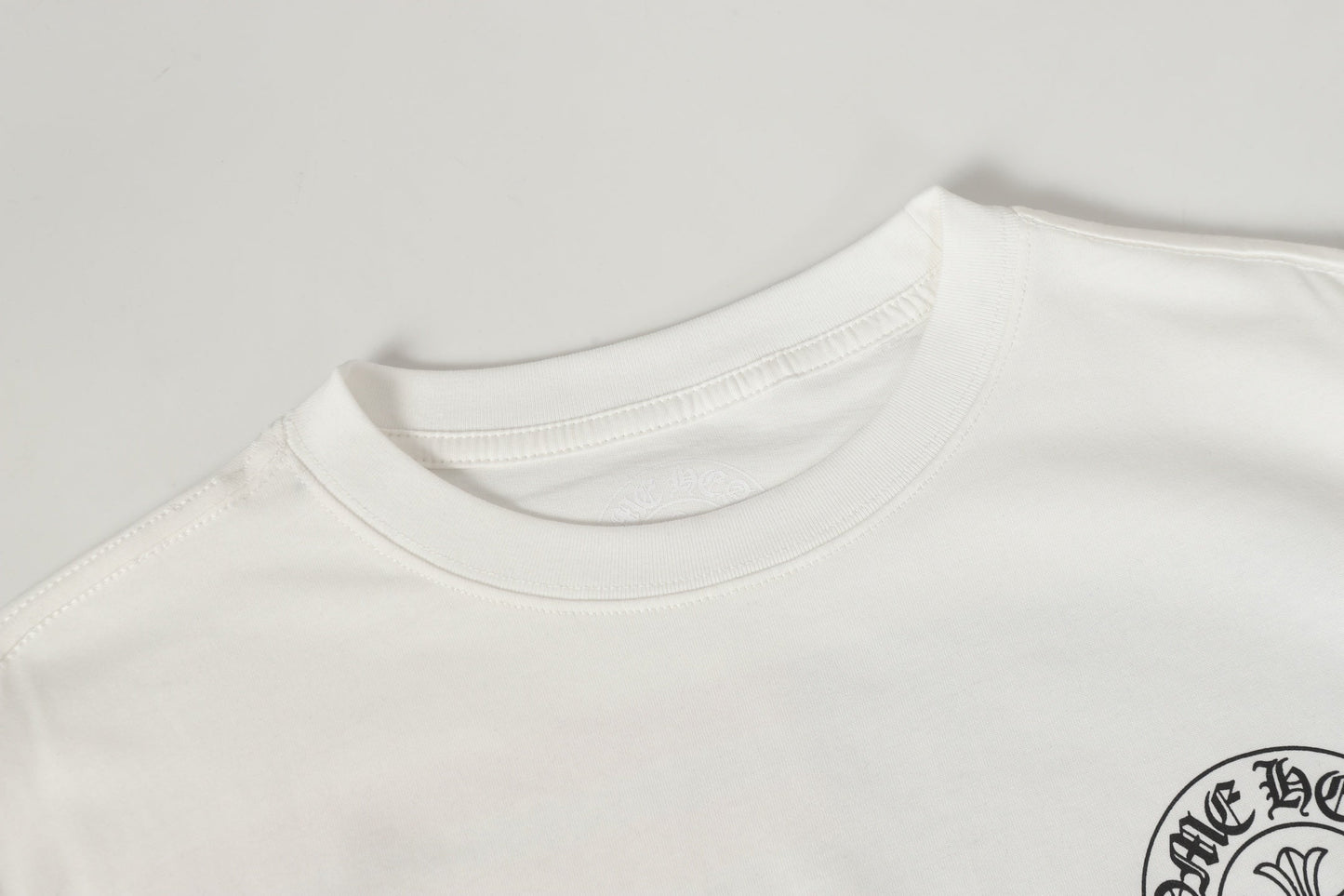 Chrome Hearts ロゴフラッグ ロングスリーブTシャツ - ブラック ホワイト ゴシック ストリート Tシャツ K2126 