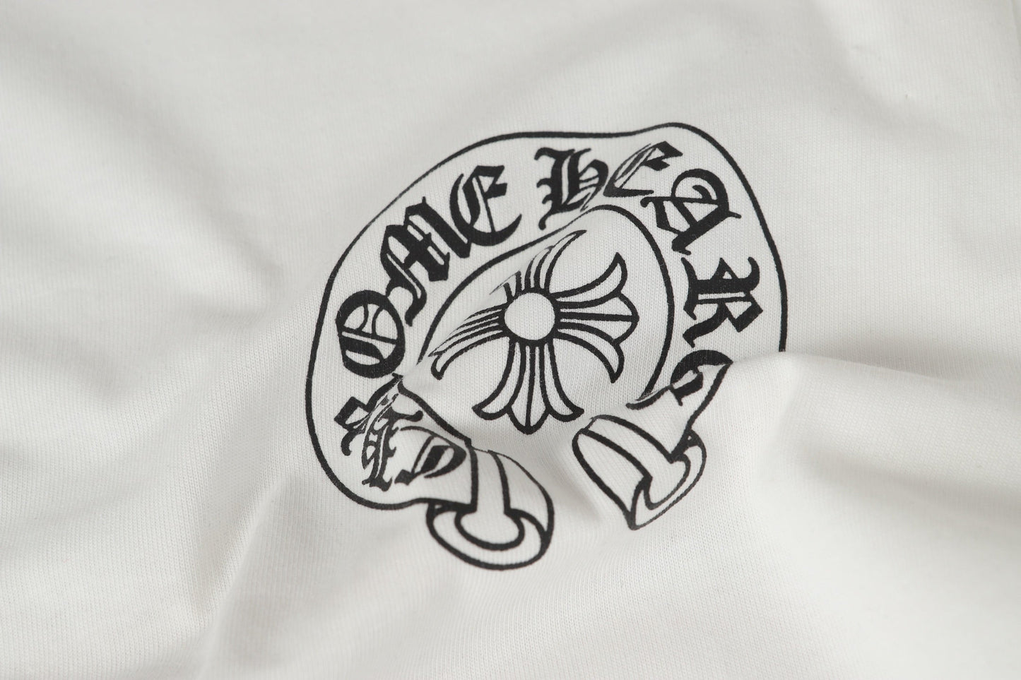 Chrome Hearts ロゴフラッグ ロングスリーブTシャツ - ブラック ホワイト ゴシック ストリート Tシャツ K2126 